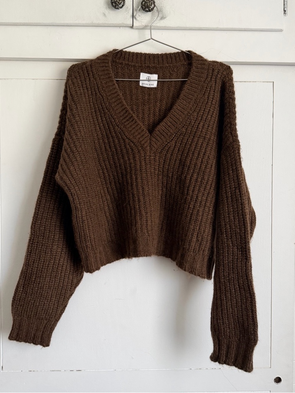 Anine Bing Marlowe V Neck Sweater